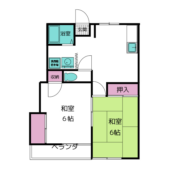 メゾン６２の間取り