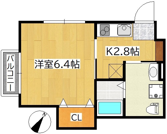 グランドソレイユ川内の間取り