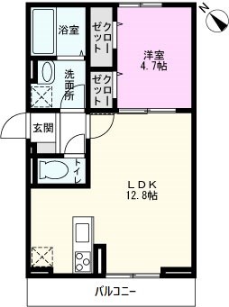 （仮）Ｄ－ＲＯＯＭ草加市谷塚町の間取り