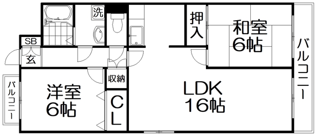 アデレード2番館の間取り