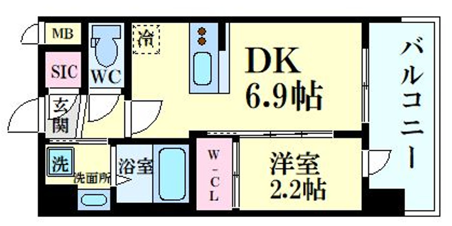 セレニテ十三ミラクの間取り