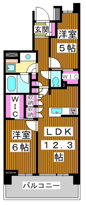 パークアクシス千川の間取り