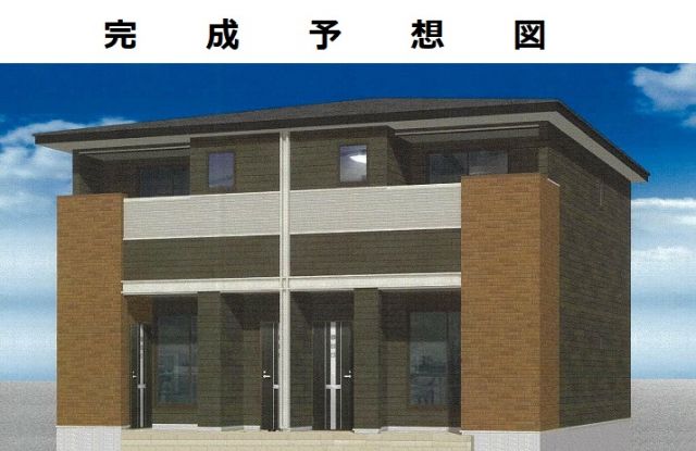 広島市安佐南区祇園のアパートの建物外観