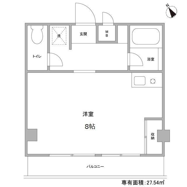 【横浜市青葉区荏田北のマンションの間取り】