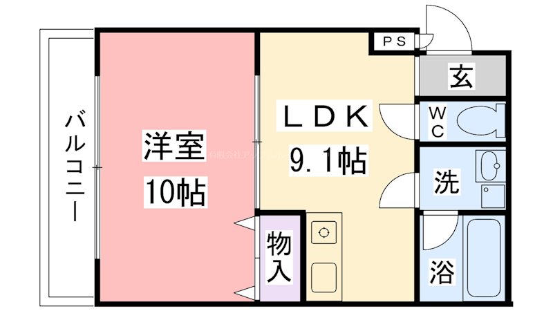 ポポラート泉の間取り