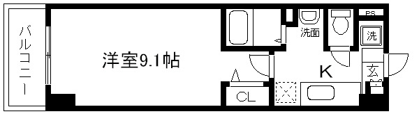 プラネシア星の子京都駅前の間取り