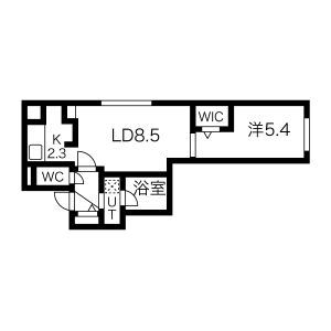 札幌市白石区本郷通のマンションの間取り