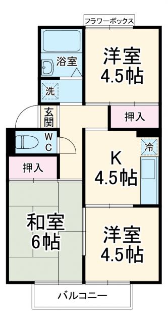 【ホワイトヒルの間取り】