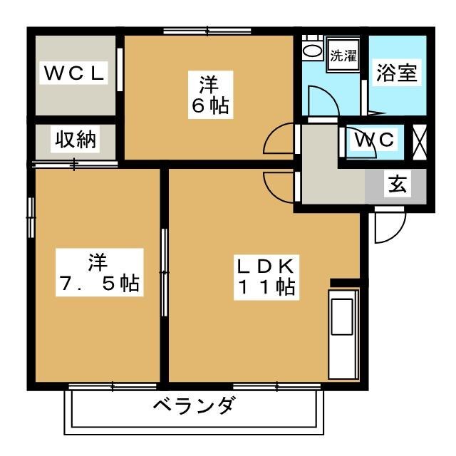 ウィルモアＫ　IIの間取り