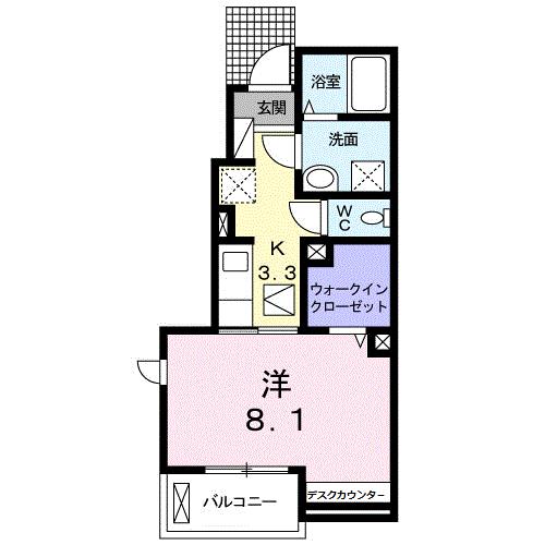 シューネスハイム　ミルト西館の間取り