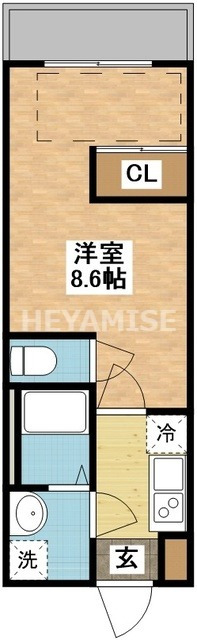 長崎市文教町のマンションの間取り