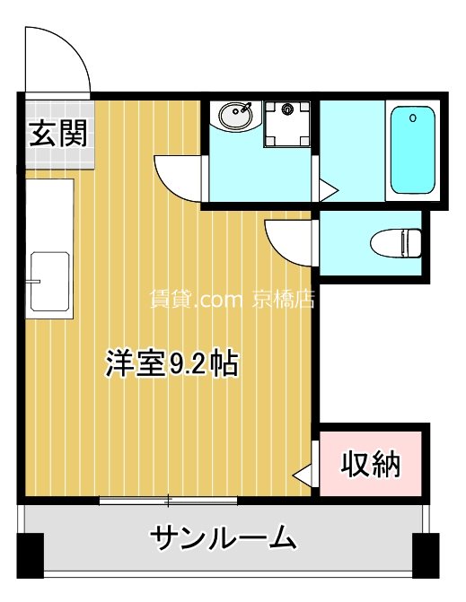 大阪市旭区清水のマンションの間取り