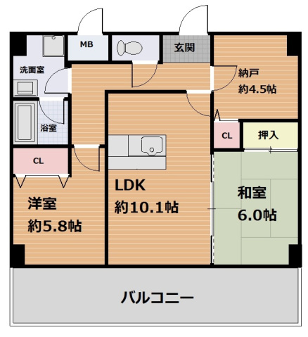 ルミエール森東の間取り