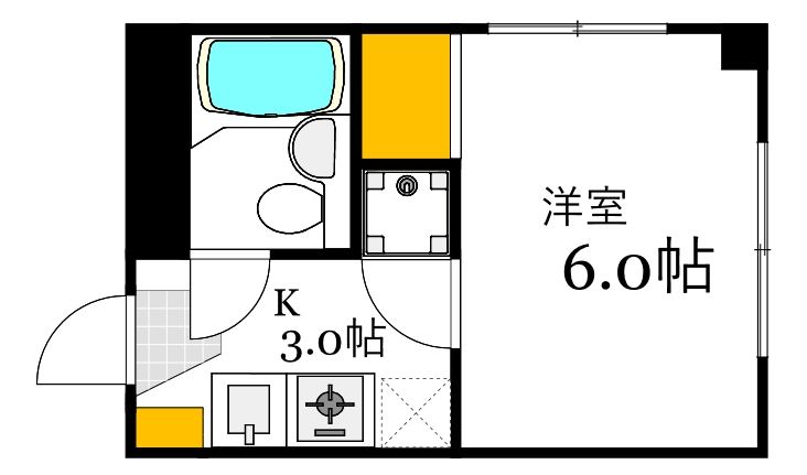 広島市東区曙のマンションの間取り