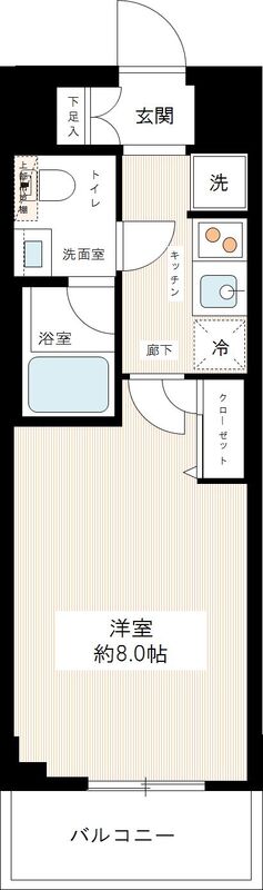HY’s crecer 清澄白河の間取り写真