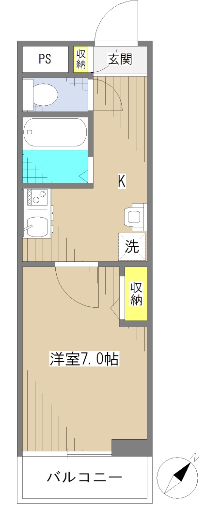 カーザチェレステ東武練馬の間取り