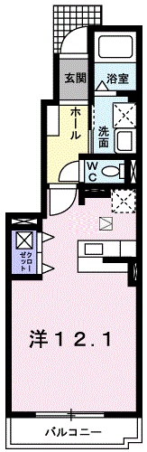 堺市堺区緑町のアパートの間取り