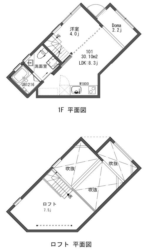 三浦郡葉山町長柄のアパートの間取り