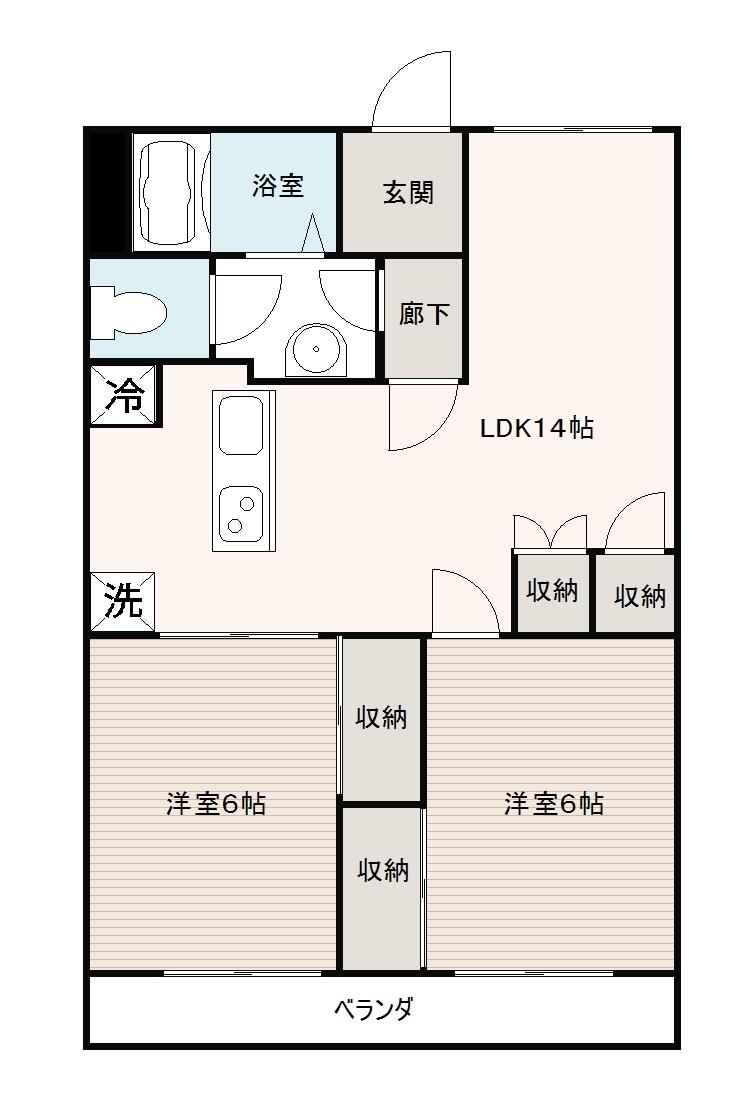 こぐまマンション高松町の間取り