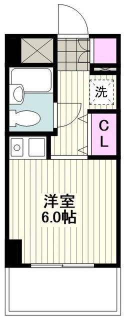 スカイコート鶴見第６の間取り