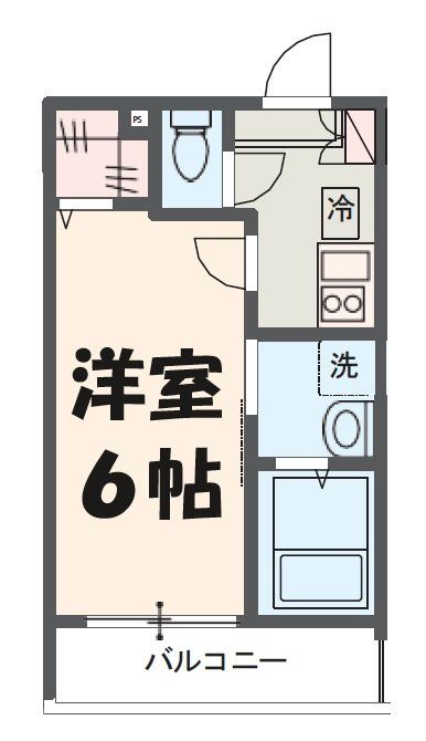 春日部市大畑のアパートの間取り