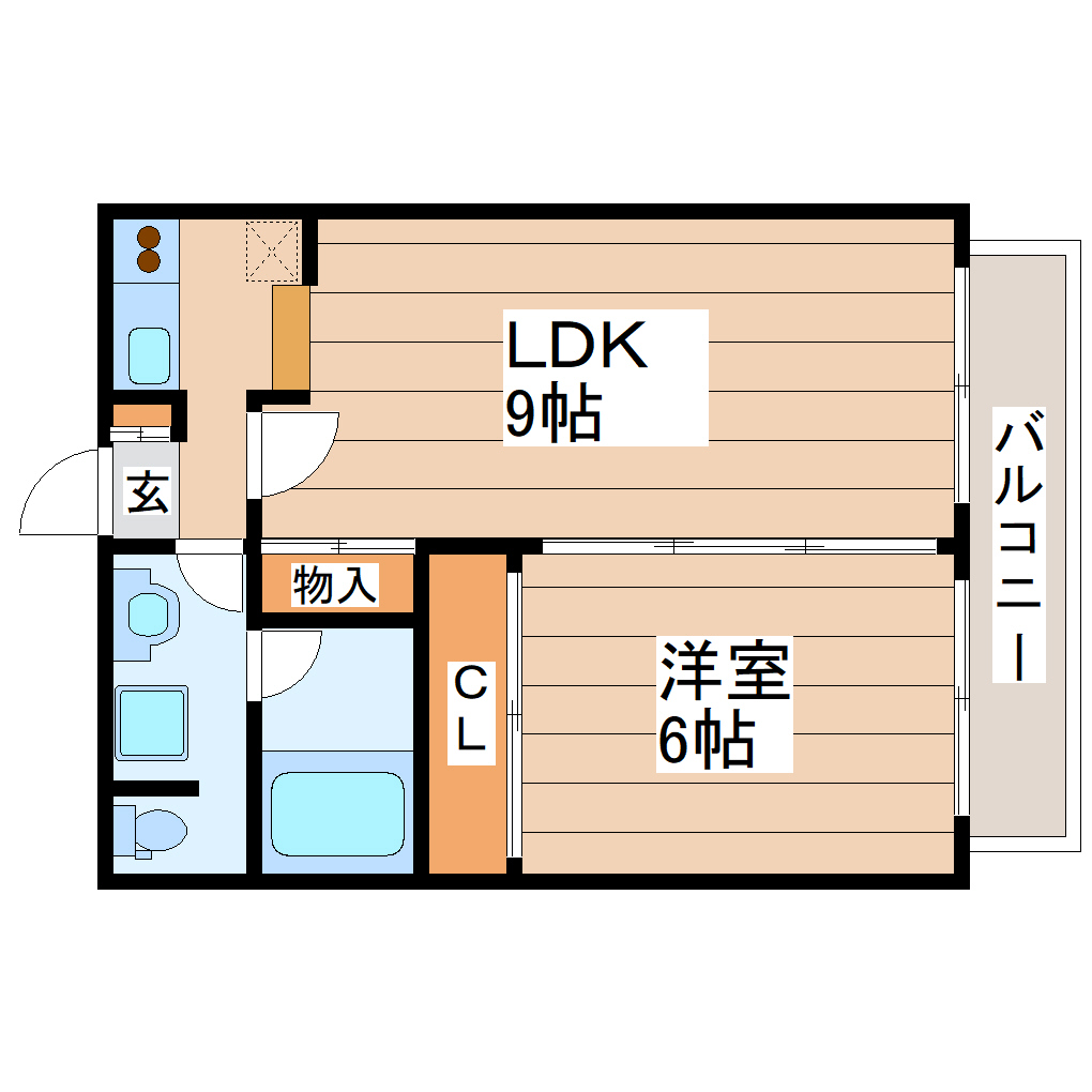 西公園RamsesAの間取り