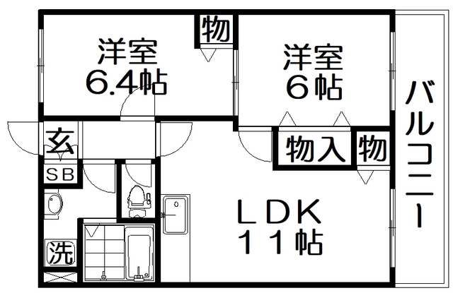 アメニティ東香里の間取り