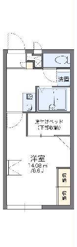 レオパレスピュアの間取り