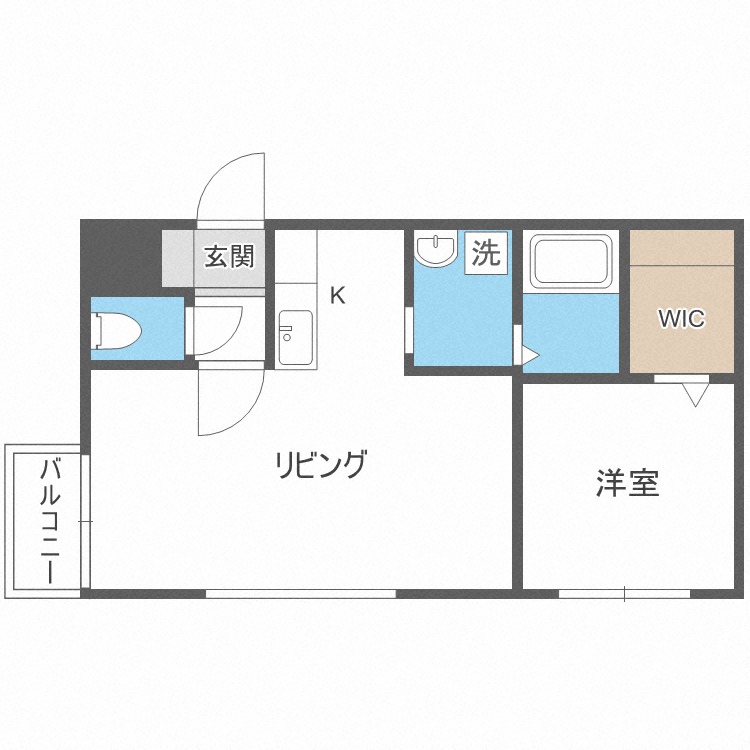 レジーナ南４条の間取り