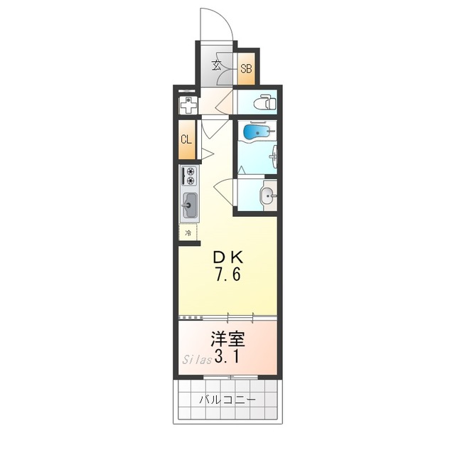 プレサンス京都東寺の間取り