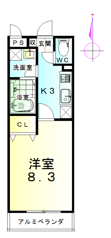 【シェルフェリスの間取り】