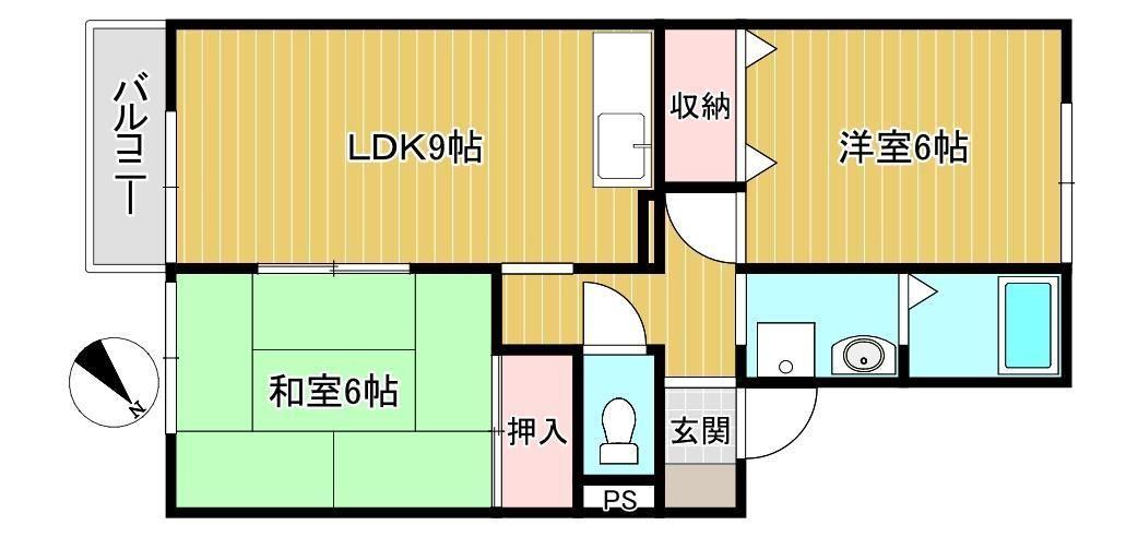 モノクローム古城の間取り