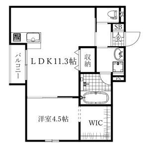 名古屋市中川区かの里のアパートの間取り