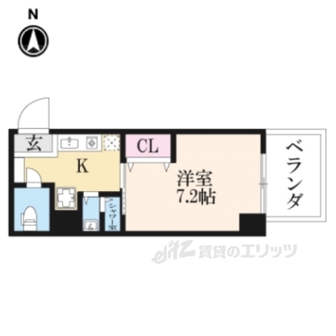 四条敷島ビルの間取り