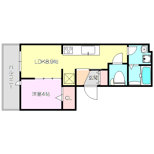 ウィン淡路駅前の間取り