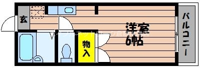 倉敷市連島町亀島新田のアパートの間取り