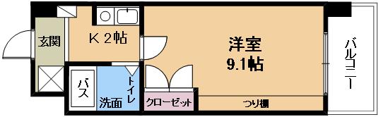 【サンクリエートハヤシ壹號舘の間取り】