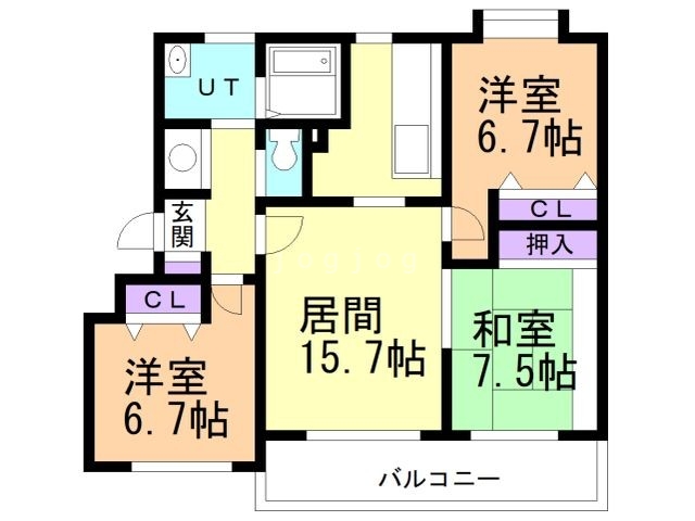 ルグラン虹ヶ丘の間取り