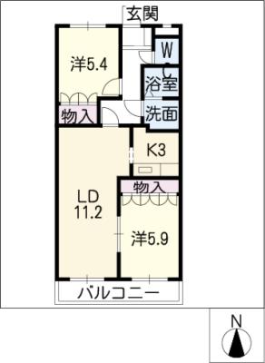 【モンプレージの間取り】