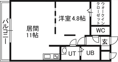 セルベッサ札幌レジデンスの間取り