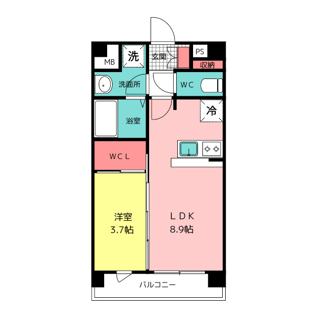 ネストピア空港駅前の間取り