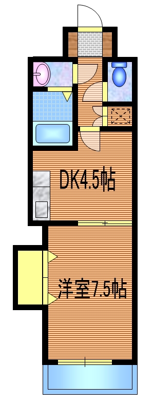 新宿区百人町のマンションの間取り