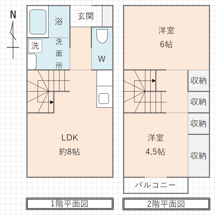 すみれ荘の間取り