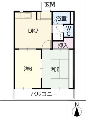 コーポ道Ａの間取り