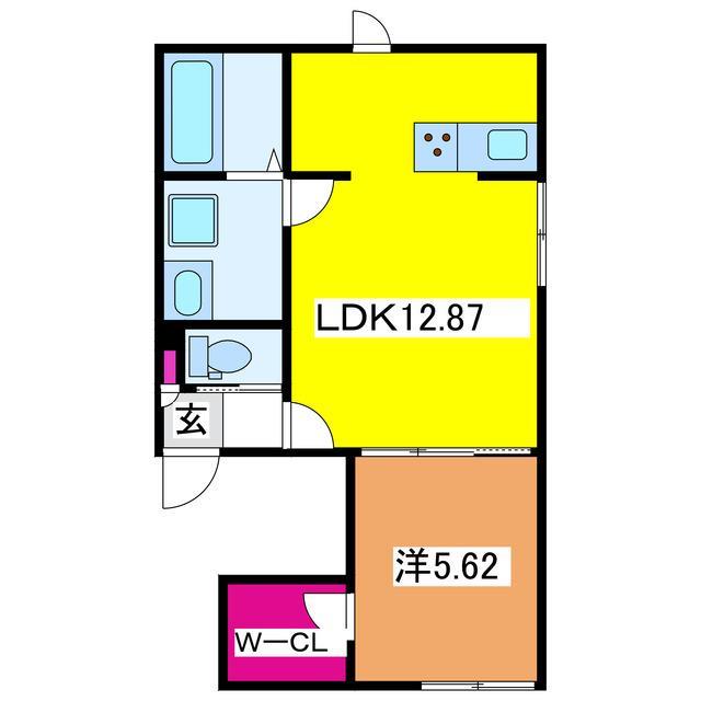 Ａｐａｒｔｍｅｎｔ　Ｍの間取り