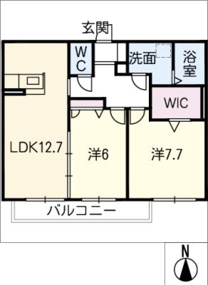 ベラ　フォレスタＢ棟の間取り