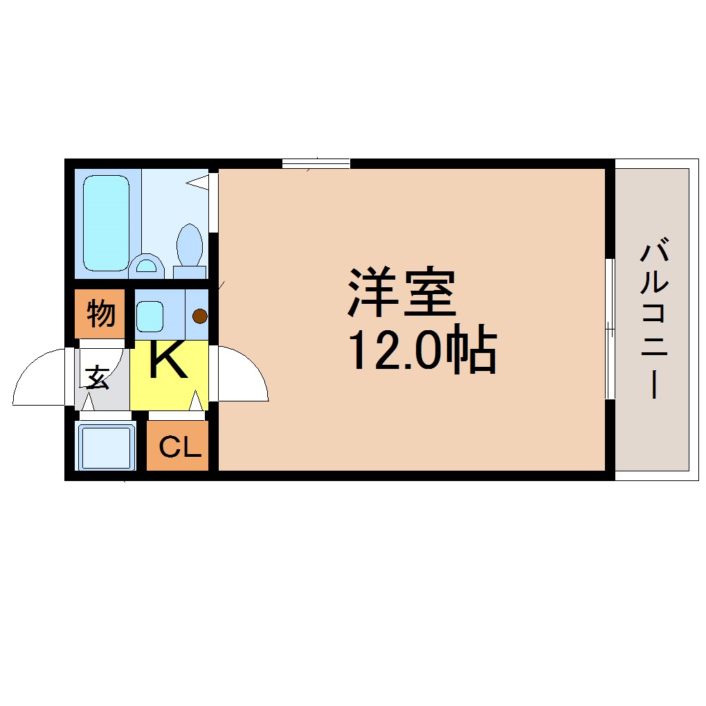 名古屋市昭和区山花町のマンションの間取り