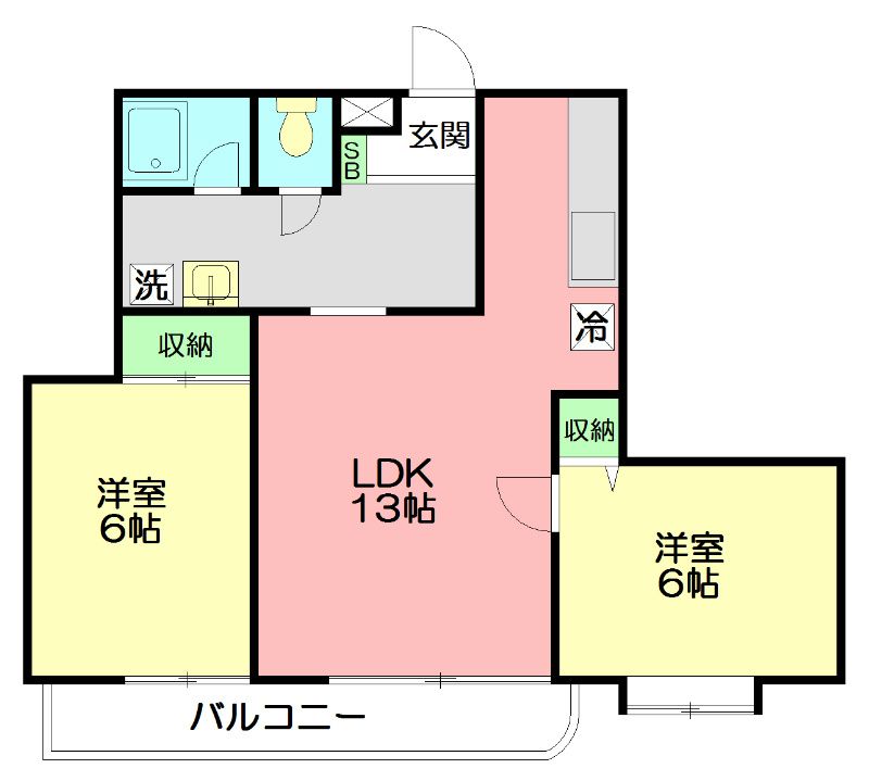 藤沢市本町のマンションの間取り