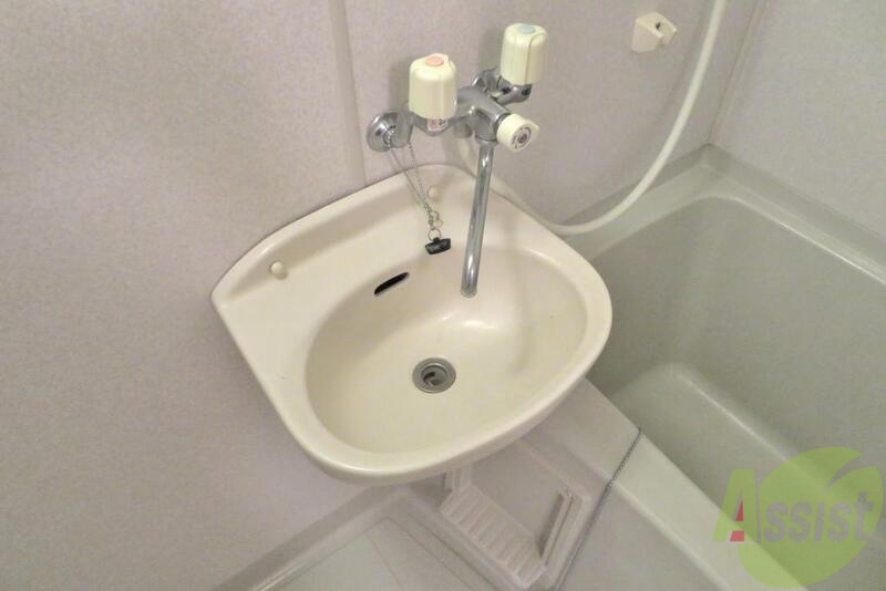 洗面設備　歯磨きなどをするのにも便利なかわいらしいボウル