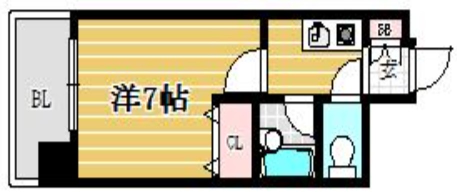 ステイタスマンション大橋の間取り写真